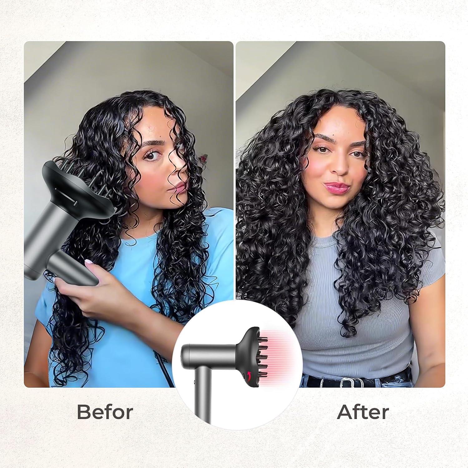 imageBundle Includes TYMO AIRHYPE Lite Hair Dryer x1 Diffuser Attachment x1 Concentrator x1