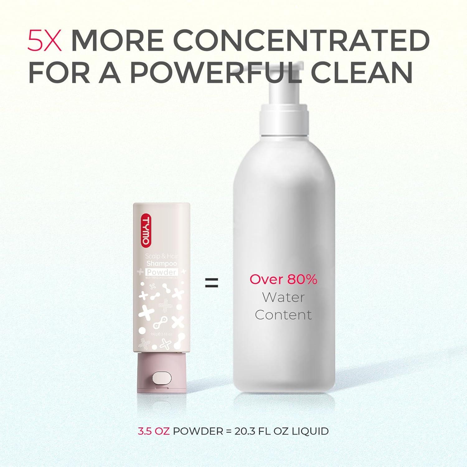 imageTYMO Clarifying Shampoo for Women Men Natural Formula Shampoo Powder for Deep Clean Nourishes for All Hair Types Sulfate Free Water Dissolve Wash Hair 35 Oz Volumizing amp Repair Argan Oil