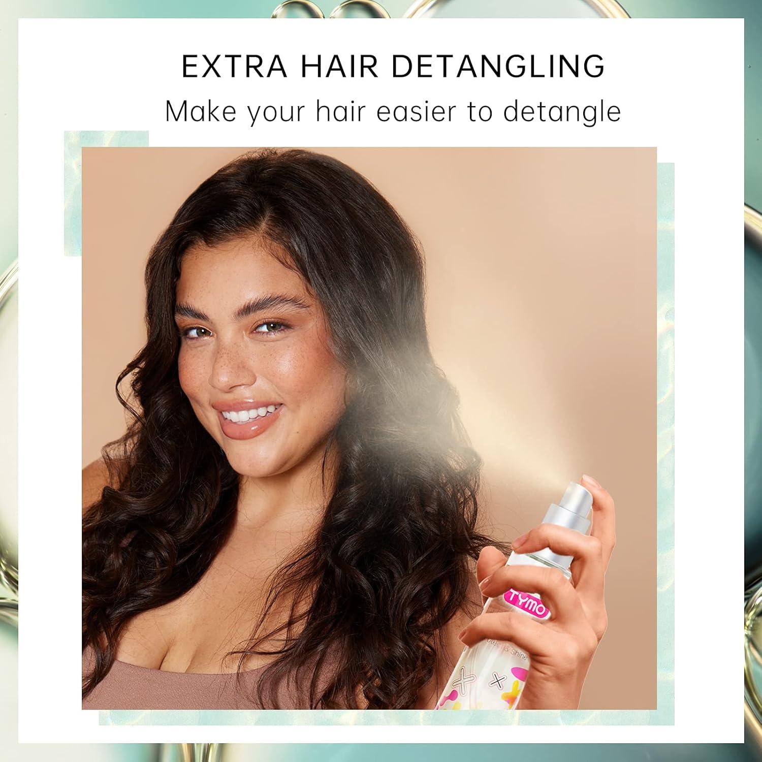 imageTYMO Heat Protectant Spray for Hair with Argan Oil for Styling Tools Heat Protection Spray to Smooth amp Hydrate Natural Clean Formulation Multibenefit Treatment Lightweight for All Hair Types169 Fl Oz Pack of 1