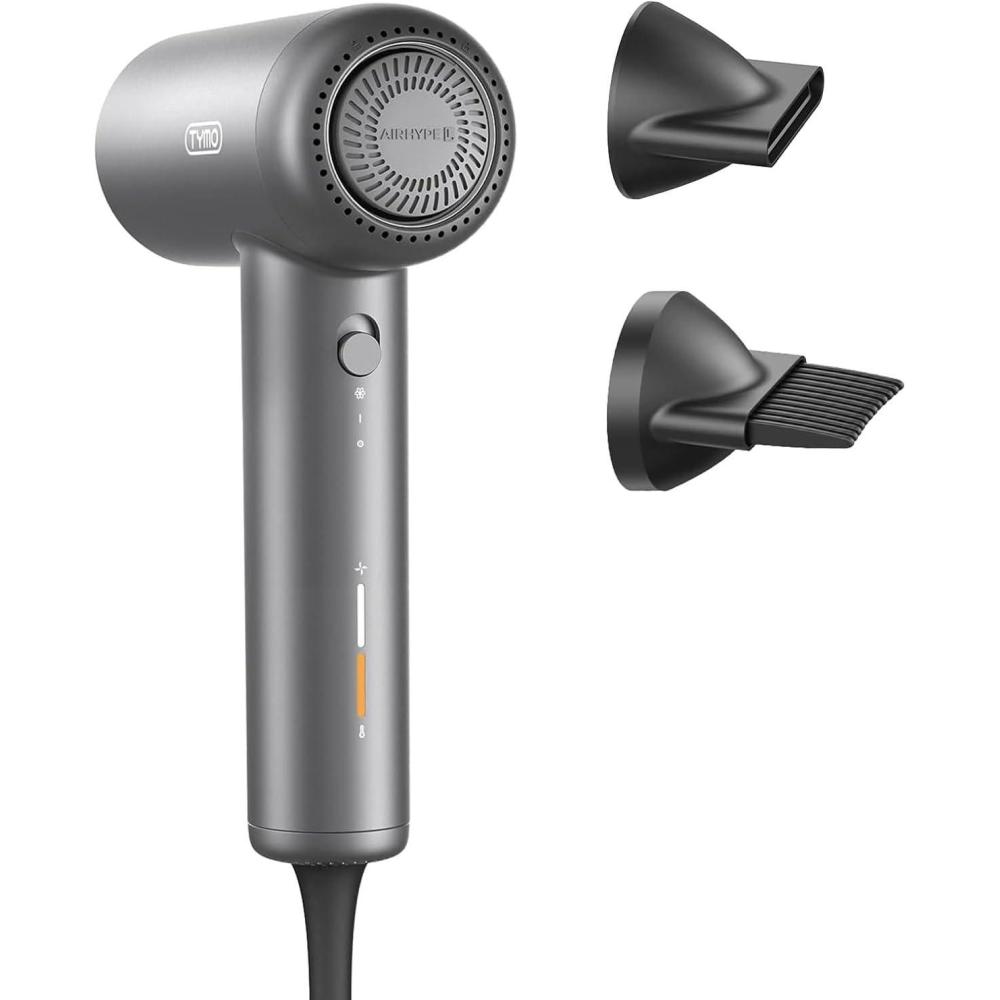 imageTYMO AIRHYPE Lite Hair Dryer x1 Comb Attachment x1 Concentrator Attachment x1