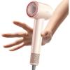 imageTYMO Ionic Hair Dryer for Women High Speed Travel Blow Dryer for 5X Faster Drying amp 0 Damage Professional Portable Quiet Hairdryer with 400M Negative Ions 4 Tempsamp 2 Speeds 110000 RPM Gold BlushGold Blush