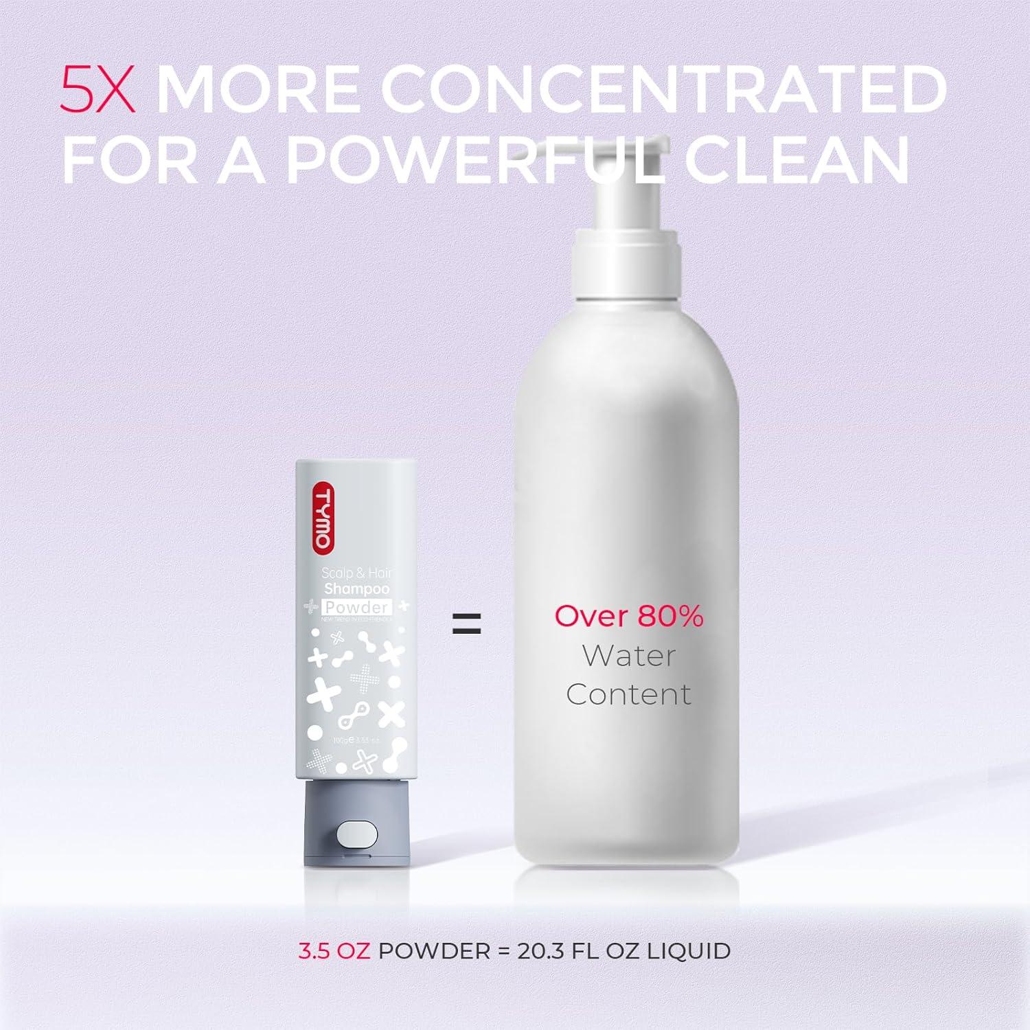 imageTYMO Clarifying Shampoo for Women Men Natural Formula Shampoo Powder for Deep Clean Nourishes for All Hair Types Sulfate Free Water Dissolve Wash Hair 35 Oz Dandruff amp Deep Clean  Rosemary