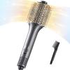 imageTYMO Hair Dryer Brush Blow Dryer in One 300 High Speed Hot Air Blowout Brush with Cool Shot One Step Hairdryer Straightener Curling Volumizer 12 Setting Mode 200M Negative Ion for FrizzFree