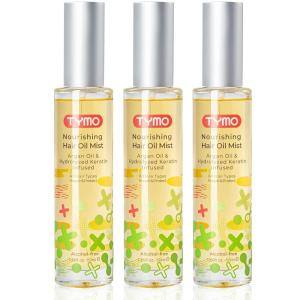 TYMO Argan Hair Oil Spray – Hydrating Natural 6 Blend Oil for Frizzy & Dry Hair, Organic Pure Formula, Daily Use for Hair, Smooth Damaged Ends, Olive Oil Infused, Add Shine(1.69 Fl Oz (Pack of 3))
