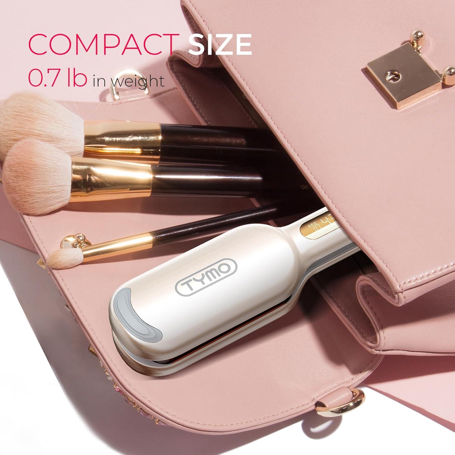 imageCurling Iron Hair Crimper Waver TYMO ROVY Beach Waves Curling Wand Ionic Deep Waver Hair Curler Tool with Ceramic 3 Barrel for Women Dual Voltage AntiScald Easy to Use Pink 1 InchElegant Gold