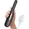 imageTYMO Cordless Mini Flat Iron 065 Mini Hair Straightener Pencil Curling Iron for Short Hair 200M Ions Lightweight Ceramic Curler for Pixie Cut Bob amp Curls 3X Less Heat Damage Dual Voltage PinkBlack