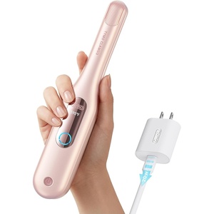 TYMO Cordless Mini Flat Iron, 0.65″ Mini Hair Straightener Pencil Curling Iron for Short Hair, 200M Ions Lightweight Ceramic Curler for Pixie Cut, Bob & Curls, 3X Less Heat Damage, Dual Voltage, Pink(Pink)
