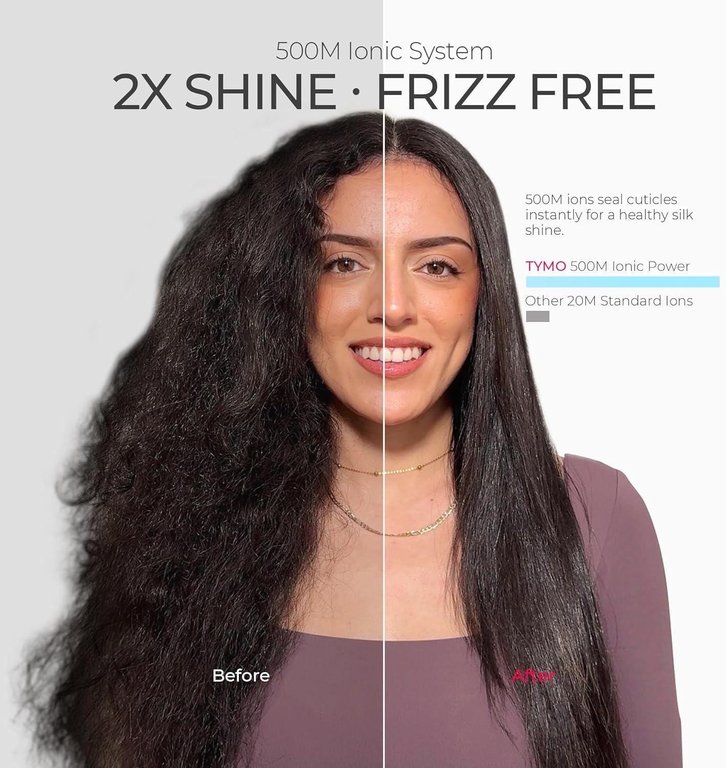 image:imageTYMO FLAIGHT Holo NewGen Flat Iron Hair Straightener and Curler 2 in 1 1 Long Ceramic Plates 3X Smoother Glide 2X Faster Styling with Less Damage Ionic Straightener for Women Metal Grey